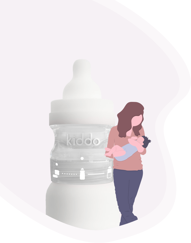 Doseur de lait bébé bleu ou rose – Mazyoud